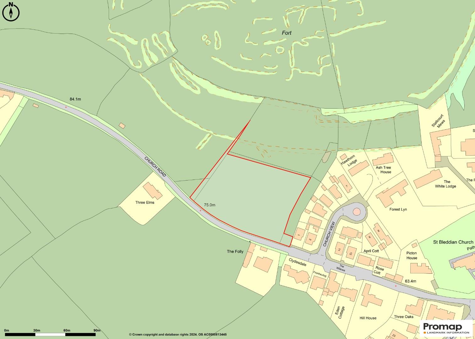 Approx 1.6 acres, Church View, Llanblethian, Cowbridge, CF71 7JJ